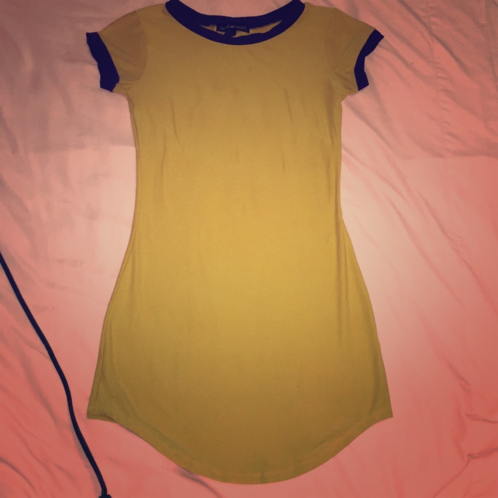 Mustard Yellow - Short Dress -